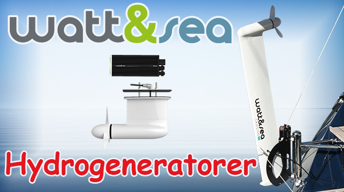 Watt&Sea hydrogeneratorer ger fulladdade batterier när du seglar!