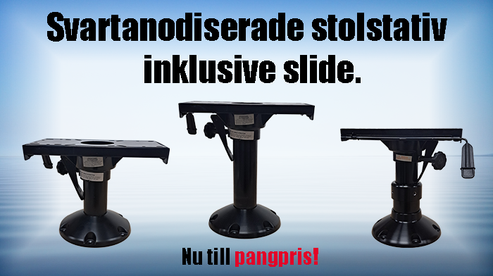 Svartanodiserade stolstativ