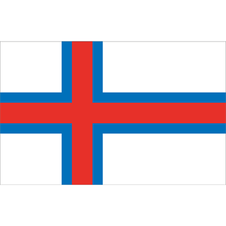 Gästflagga Färöarna 30x20cm